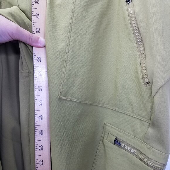 ATHLETA Headlands Pants Sz 20 Hybrid Cargo Tights Tapestry Gold Hike Travel Camp - Picture 12 of 13